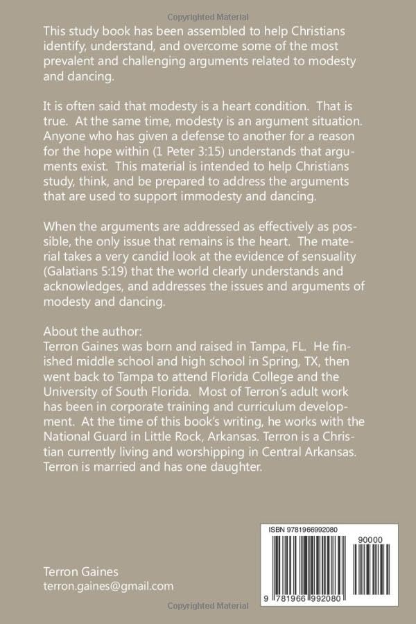 Addressing the Issues and Arguments of Modesty and Dancing: Student Guide