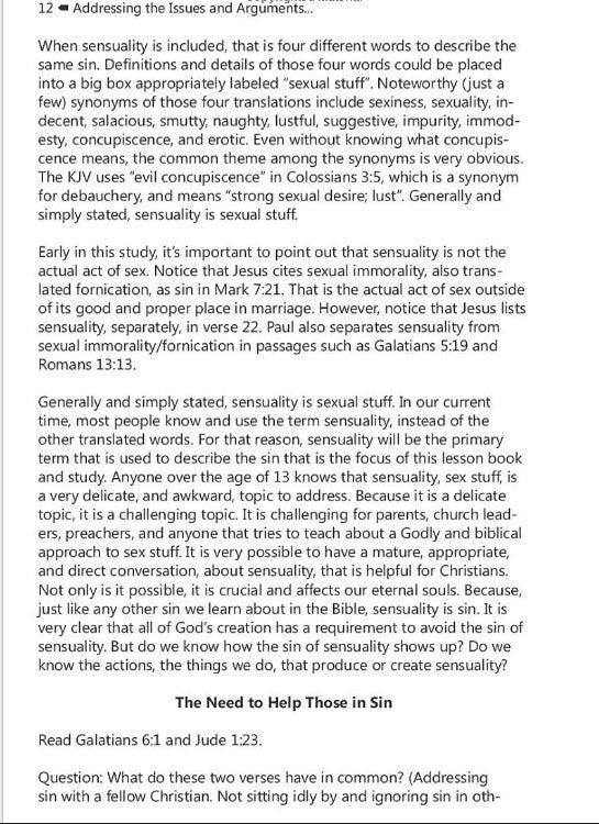 Addressing the Issues and Arguments of Modesty and Dancing: Teacher Guide