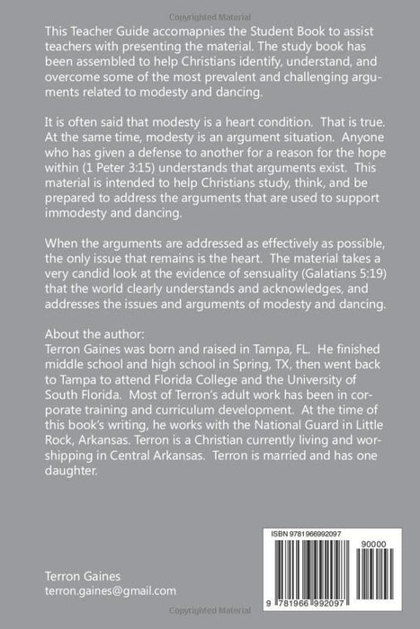 Addressing the Issues and Arguments of Modesty and Dancing: Teacher Guide