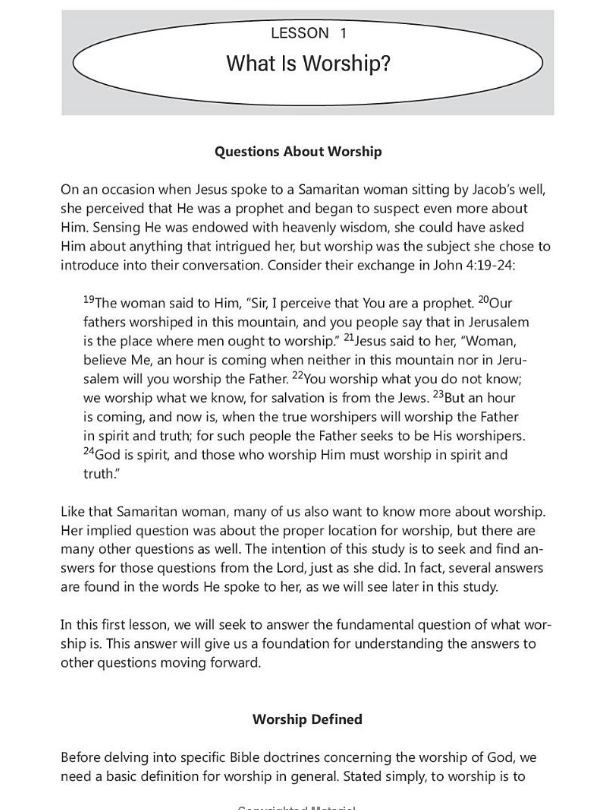A Call to Worship