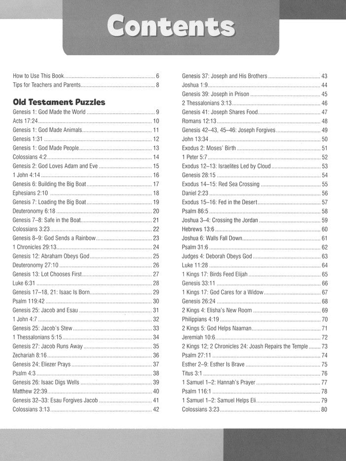 Big Book of Bible Puzzles for Early Childhood (tos, due 12/12)