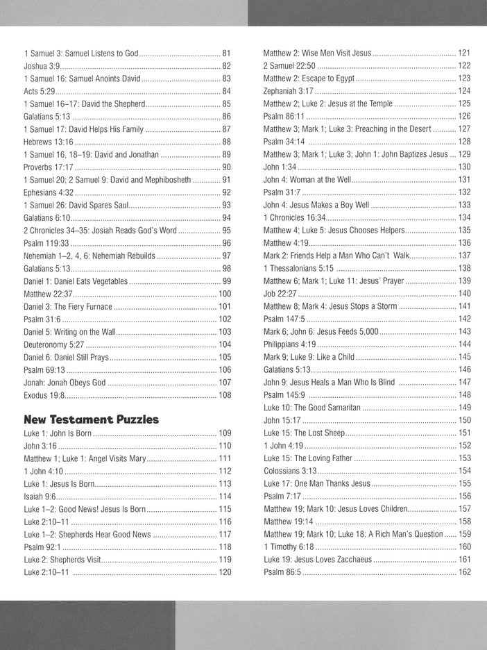 Big Book of Bible Puzzles for Early Childhood (tos, due 12/12)