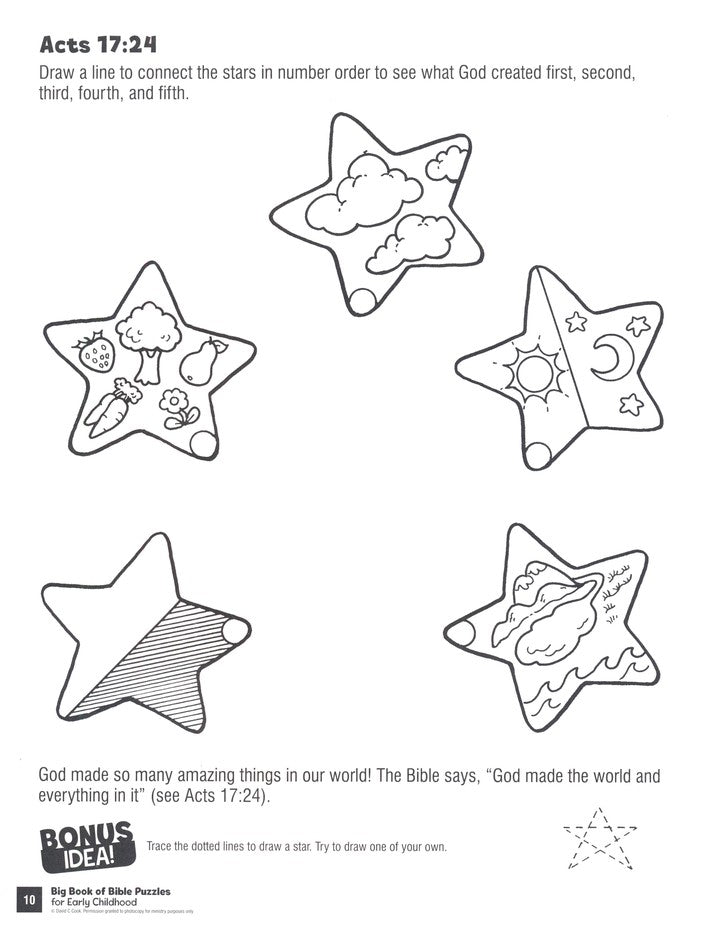 Big Book of Bible Puzzles for Early Childhood (tos, due 12/12)