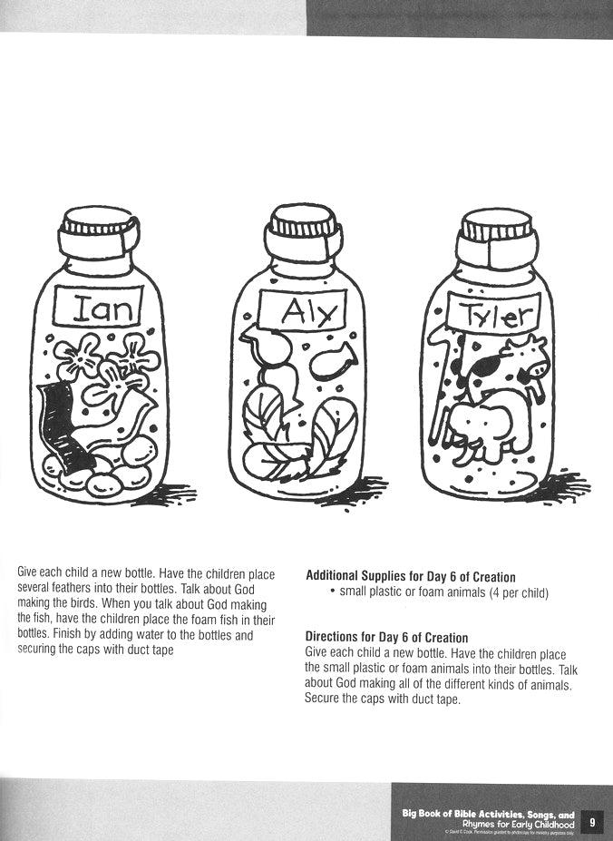 Big Book of Bible Activities, Songs and Rhymes for Early Childhood