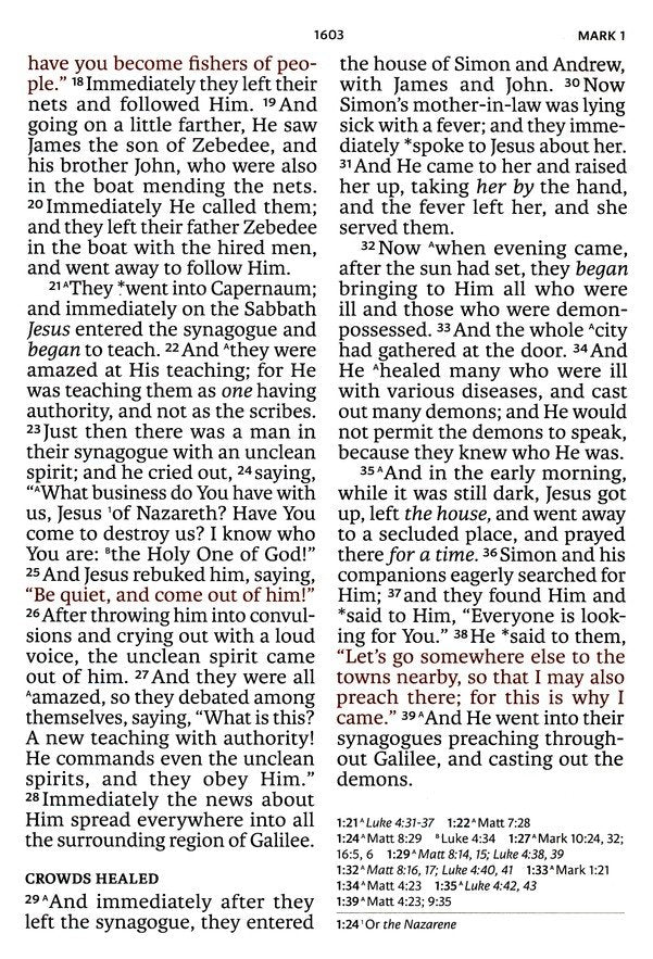 NASB Super Giant Print Reference Bible - Brown LeatherTouch, 2020 Text