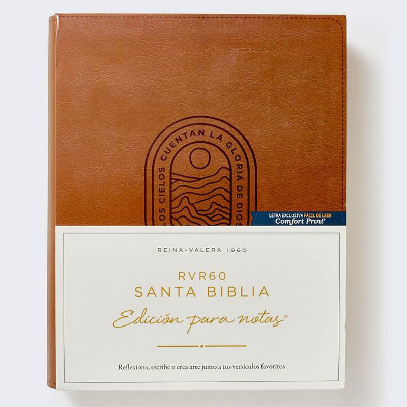 RVR 1960 Santa Biblia Edición para notas Leathersoft, Cafe (RVR 1960 Journal Edition Bible)