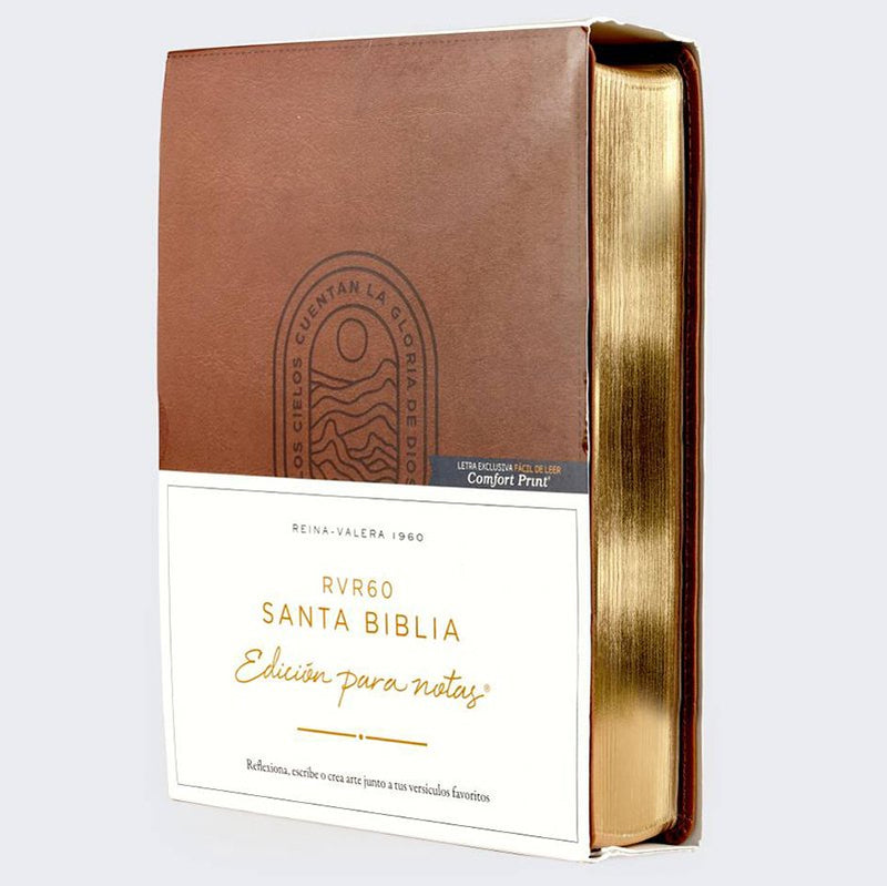 RVR 1960 Santa Biblia Edición para notas Leathersoft, Cafe (RVR 1960 Journal Edition Bible)
