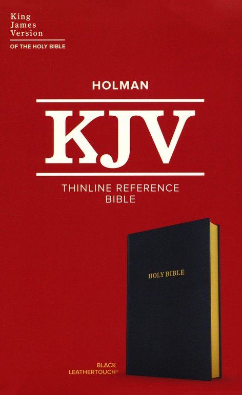 KJV Thinline Reference Bible Black Leathertouch