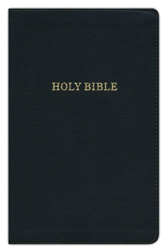 KJV Thinline Reference Bible Black Leathertouch