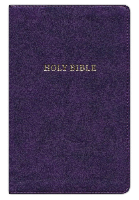 KJV Thinline Reference Bible Purple Leathertouch