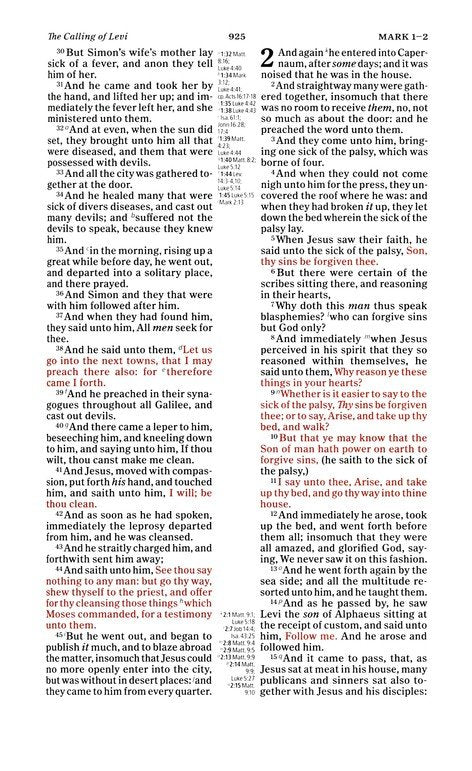 KJV Thinline Reference Bible Purple Leathertouch