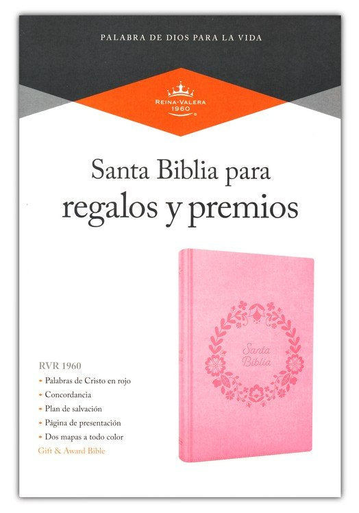 RVR 1960 Biblia para Regalos y Premios (RVR 1960 Gift And Award Bible) Pink Leathertouch