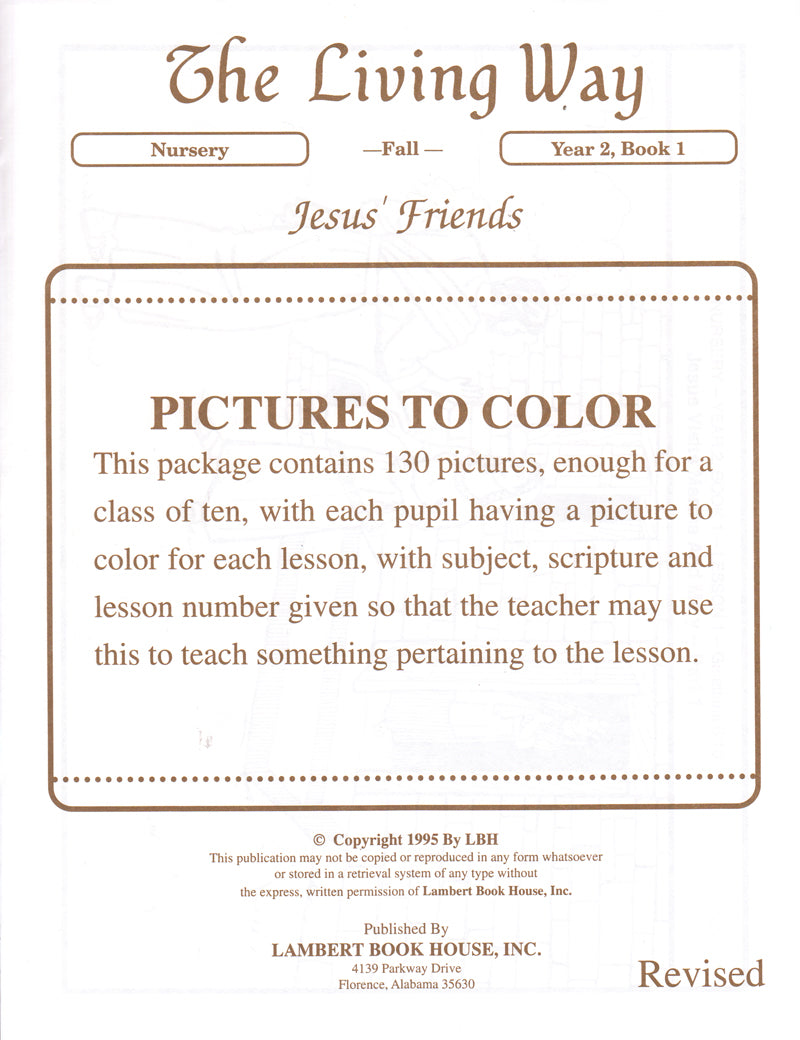 Nursery 2:1 - Jesus' Friends