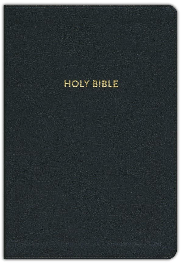 KJV Rainbow Study Bible Black LeatherTouch
