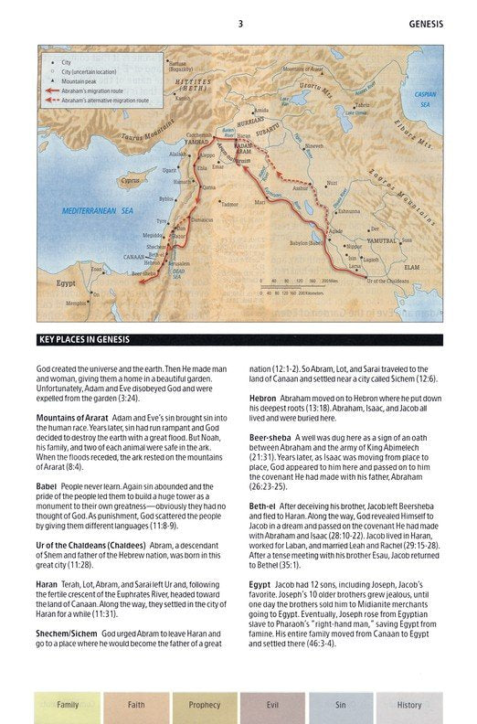 KJV Rainbow Study Bible Black LeatherTouch