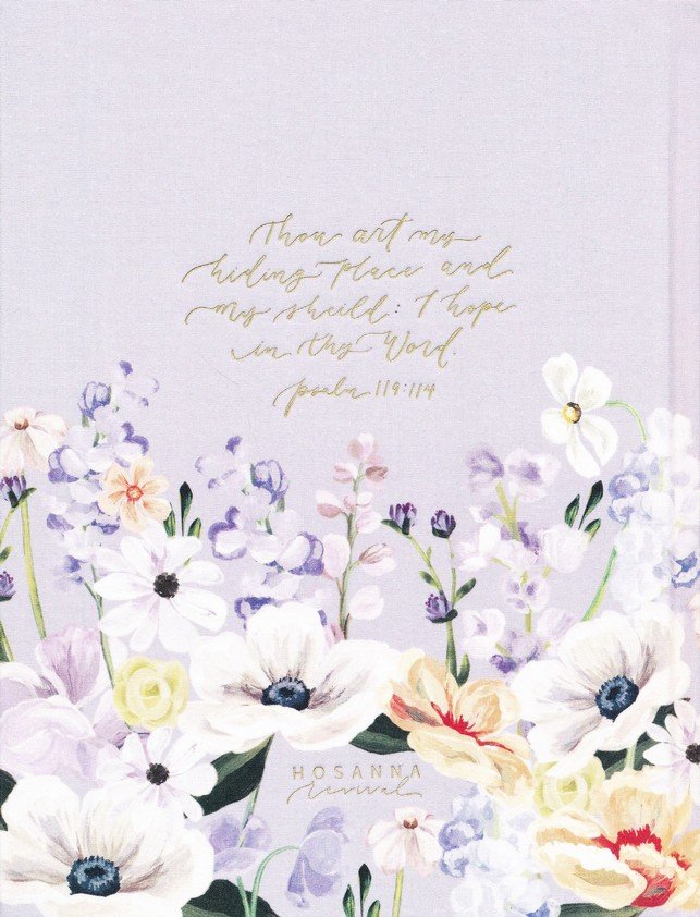 KJV Large Print Notetaking Bible Lavender Cloth-over-Board Hosanna Rev. Edition