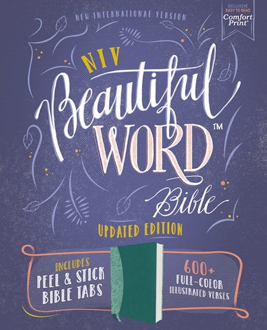 NIV Beautiful Word Bible, Updated Edition, Teal Leathersoft