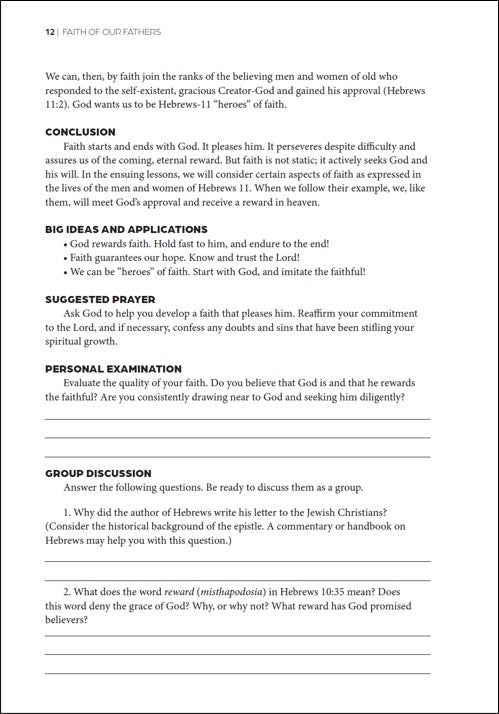 Faith of Our Fathers: A Study of Hebrews 11