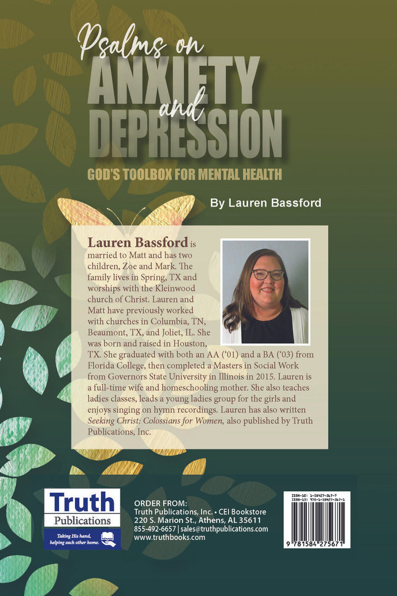 Psalms on Anxiety and Depression:  God's Toolbox for Mental Health