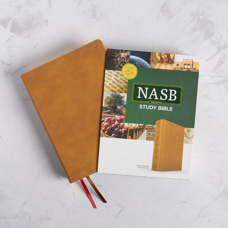 NASB 2020 Study Bible Camel SuedeSoft LeatherTouch