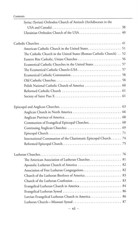 Handbook of Denominations in the United States
