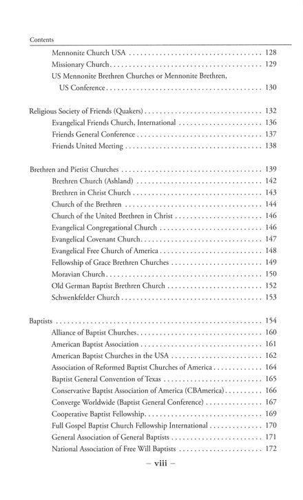 Handbook of Denominations in the United States