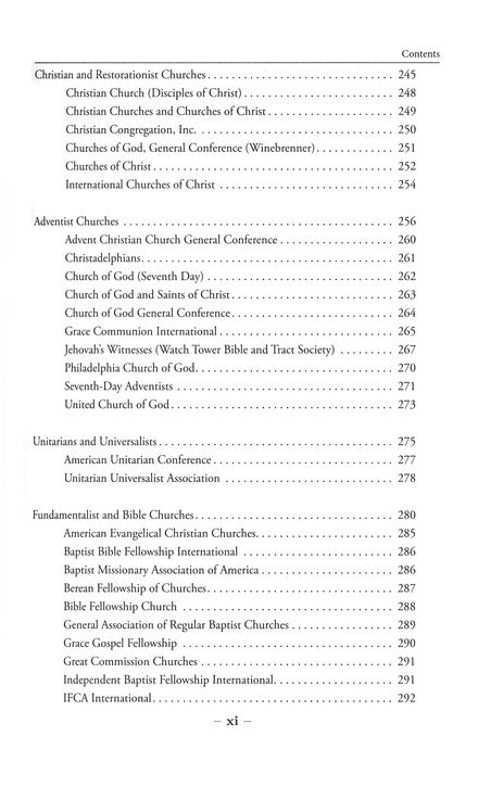 Handbook of Denominations in the United States