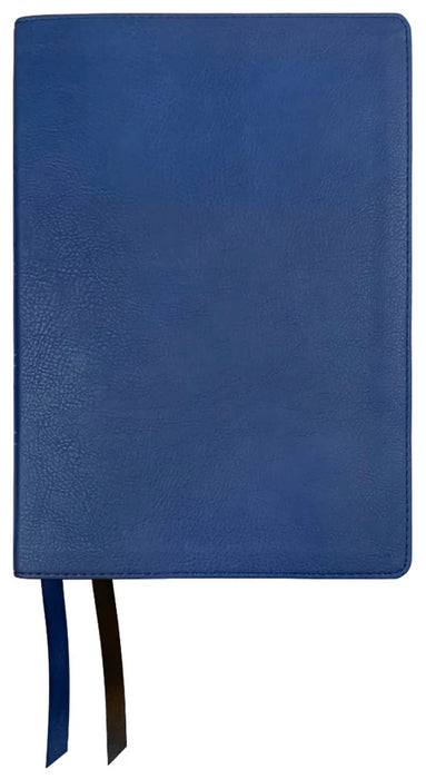 NAS 1995 Side Column Reference Bible, Blue Leathertex