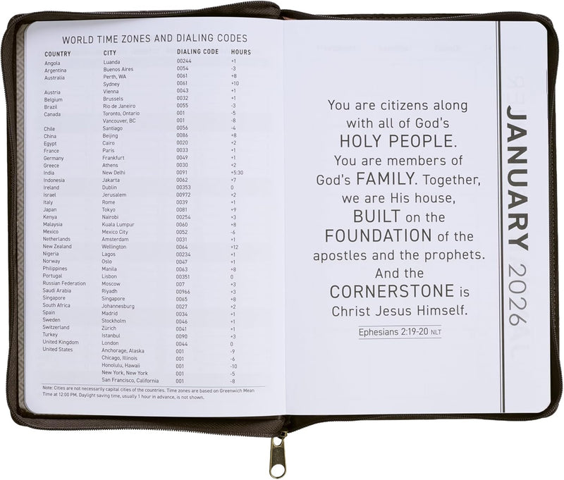 2026 Daily Planner: Walk By Faith Executive Planner (Zip)