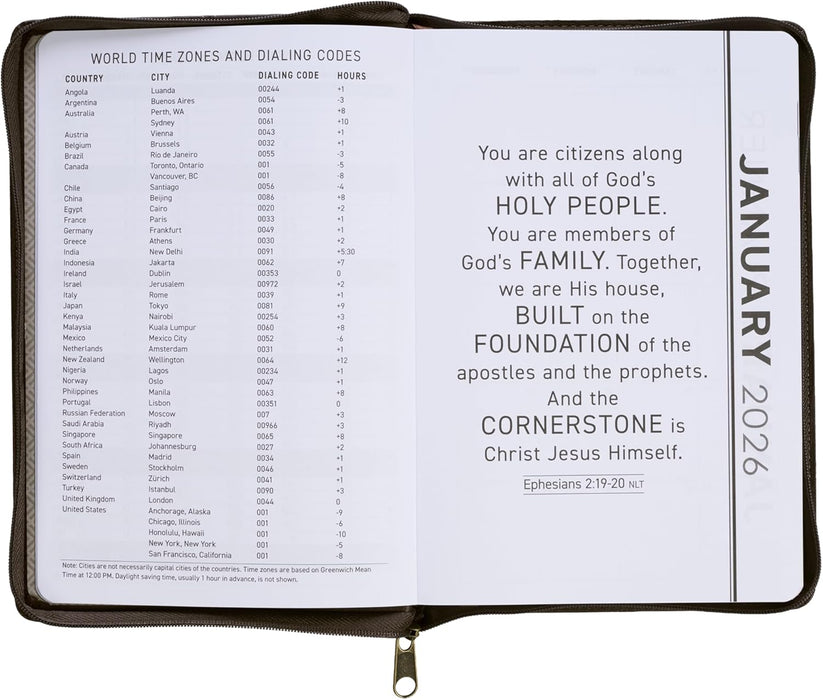 2026 Daily Planner: Walk By Faith Executive Planner (Zip)