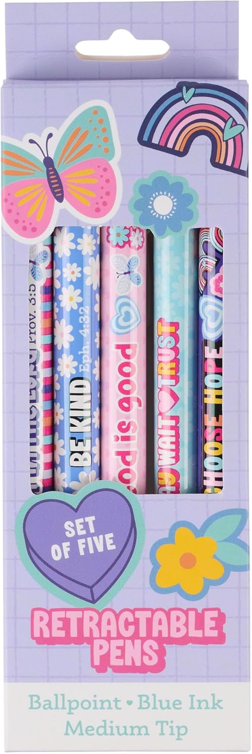 Pen Set: Girls Sticker Art (Set of 5)