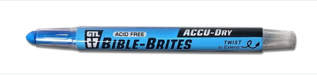 Accu-Dry Bible Brites Blue Highlighter