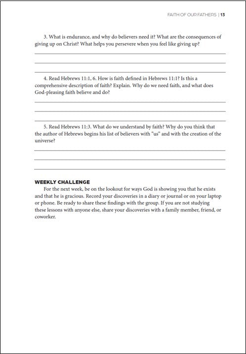 Faith of Our Fathers: A Study of Hebrews 11