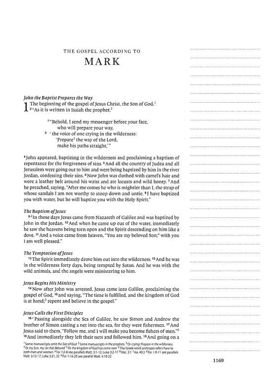 ESV Single Column Journaling Bible Teal TruTone
