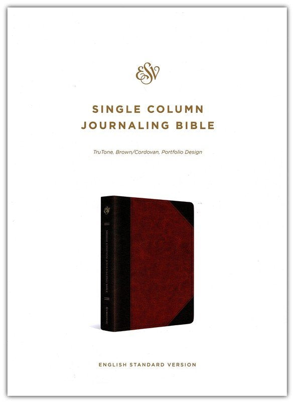 ESV Single Column Journaling Bible Brown/Cordovan TruTone