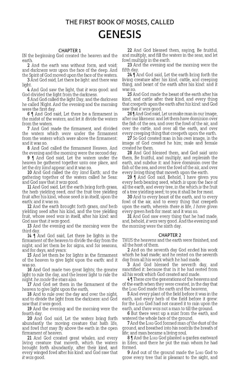 KJV Deluxe Gift Bible Black Imitation Leather