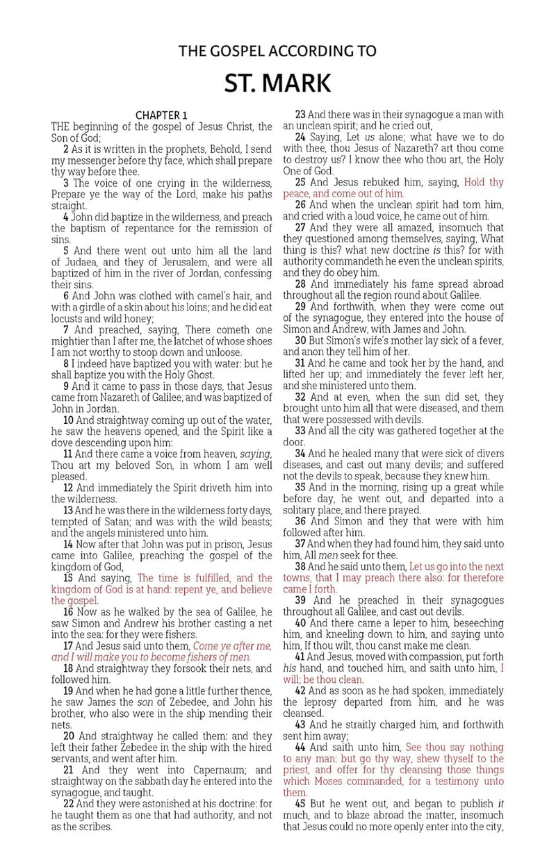 KJV Deluxe Gift Bible Black Imitation Leather