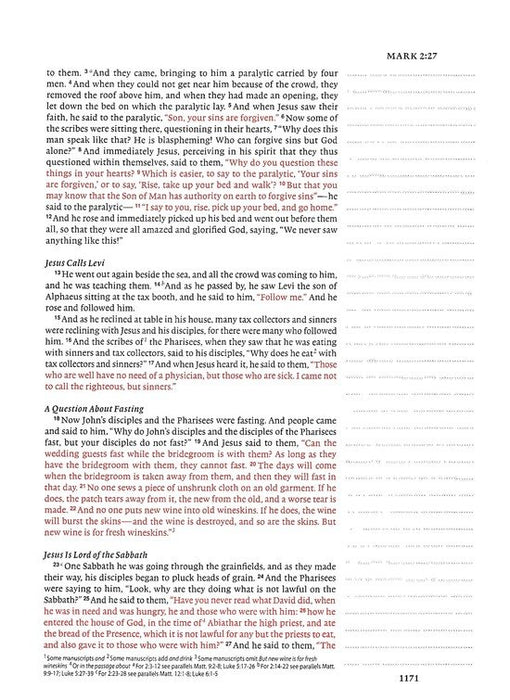 ESV Red Letter Edition Single Column Journaling Bible Black HB