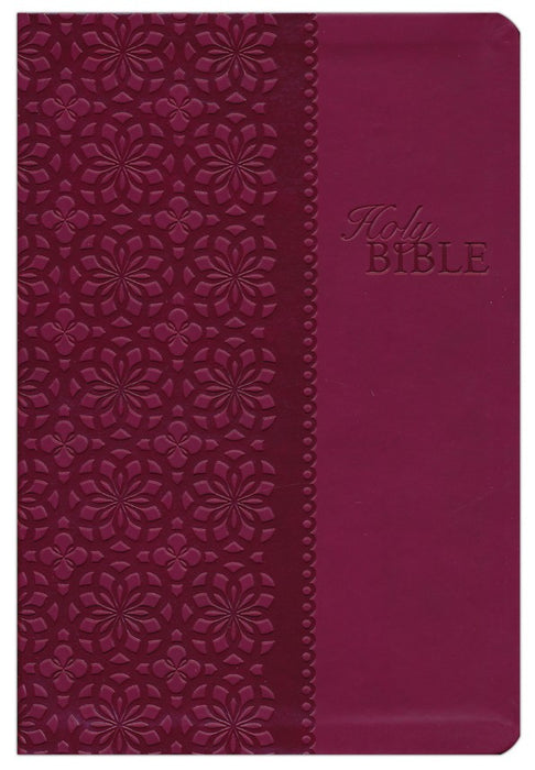 KJV LP Study Bible Red/Pink Leathersoft