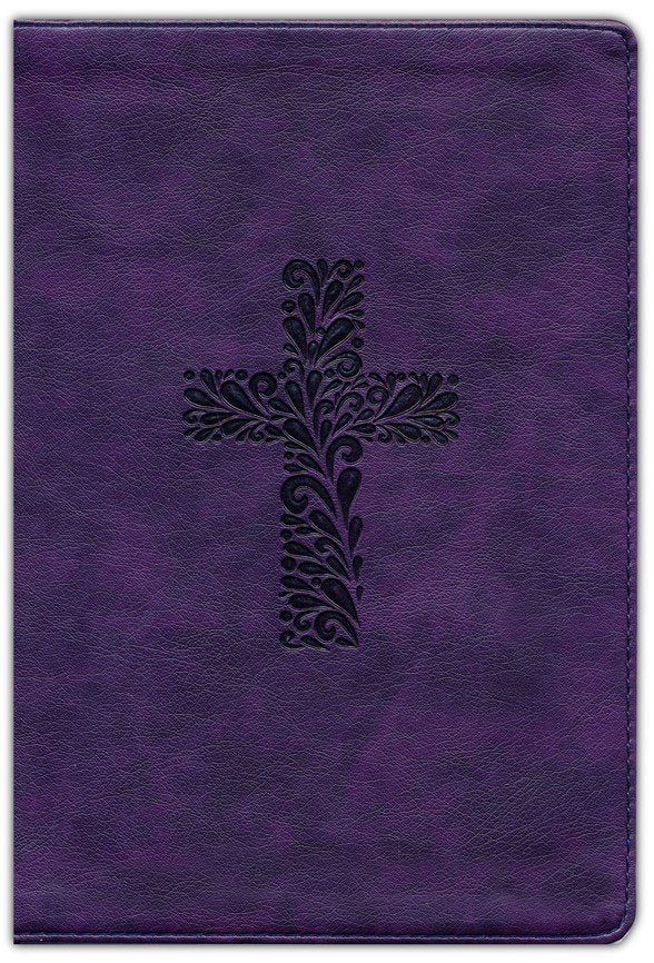 KJV Rainbow Study Bible, Purple LeatherTouch