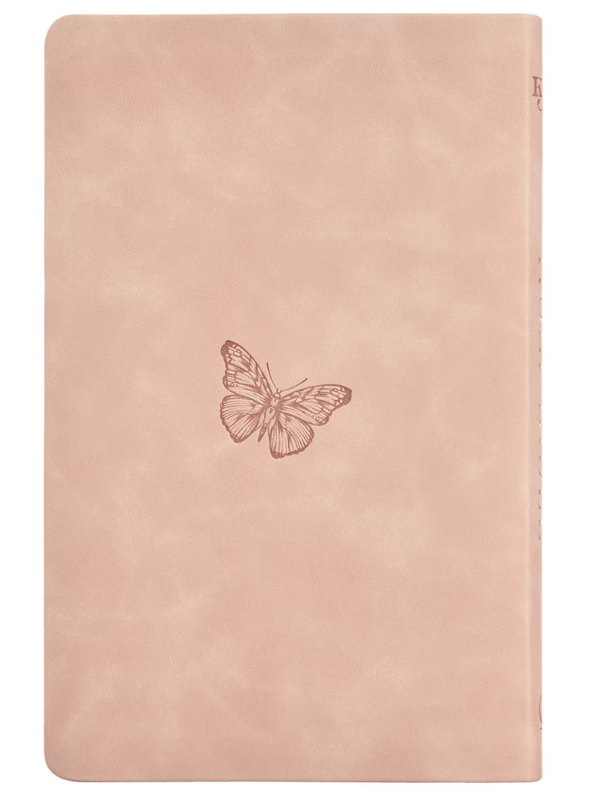 KJV Gift Edition Bible Dusty Pink Floral Faux Leather *