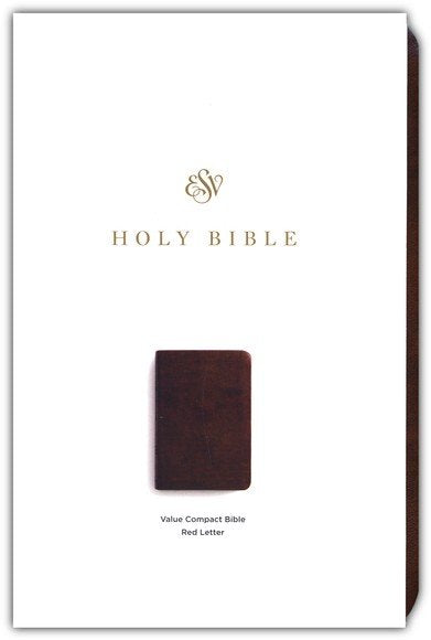 ESV Value Compact Bible Brown TruTone Red Letter