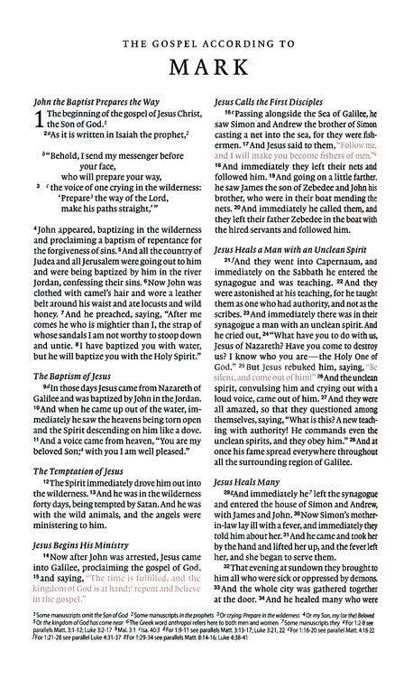 ESV Church Bible Red Letter - Black (Pew Bible)