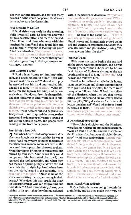 ESV Church Bible Red Letter - Black (Pew Bible)