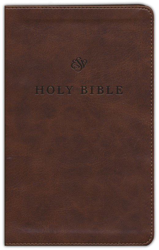 ESV Premium Church Bible Brown TruTone