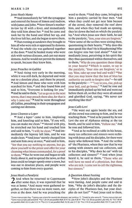 ESV Thinline Bible Black Genuine Leather