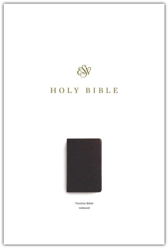 ESV Thinline Bible - Trutone Espresso Indexed