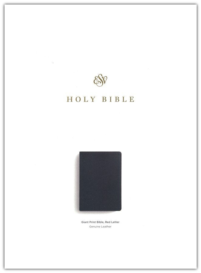 ESV Giant Print Bible Black Genuine