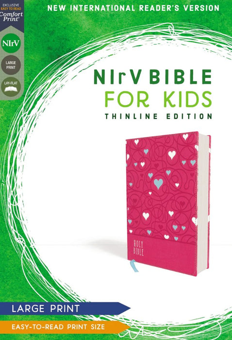 NIrV Bible for Kids, Large Print, Pink Leathersoft