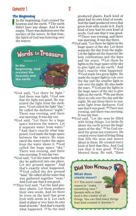 NIrV Adventure Bible for Early Readers,  Coral Leathersoft, Indexed